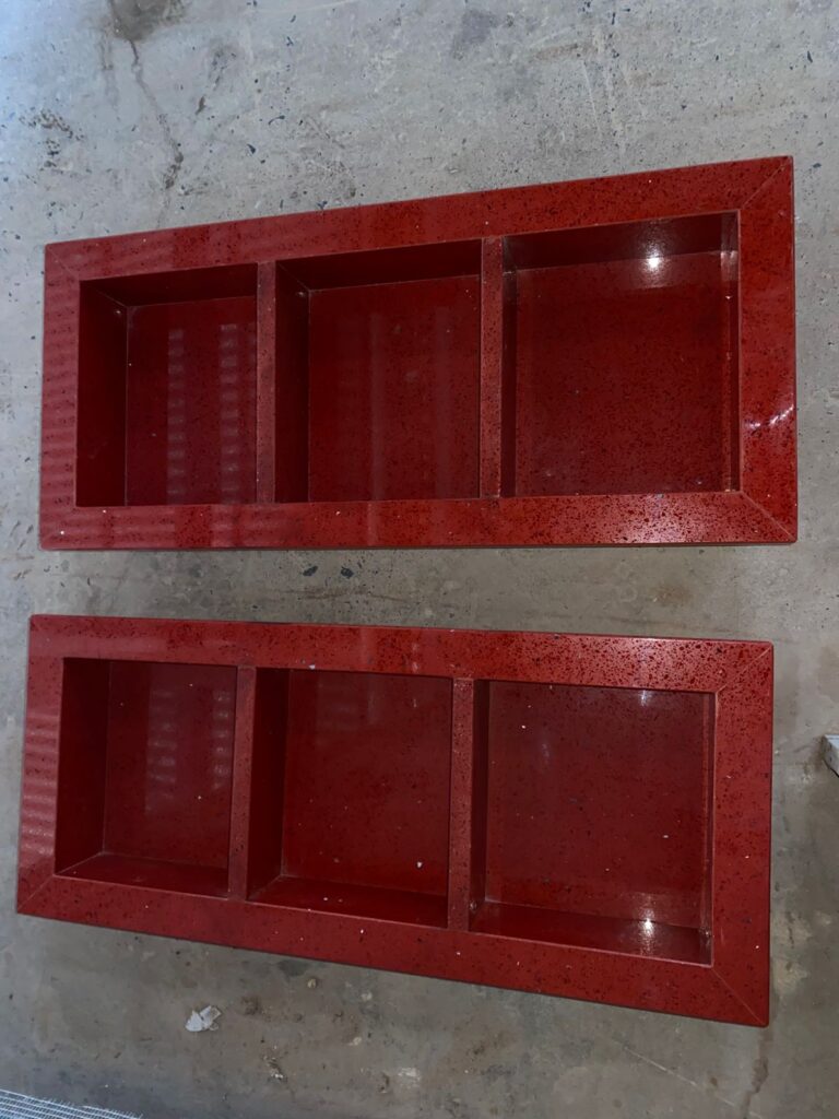 Nichos no Quartzo Vermelho Estelar